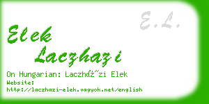 elek laczhazi business card